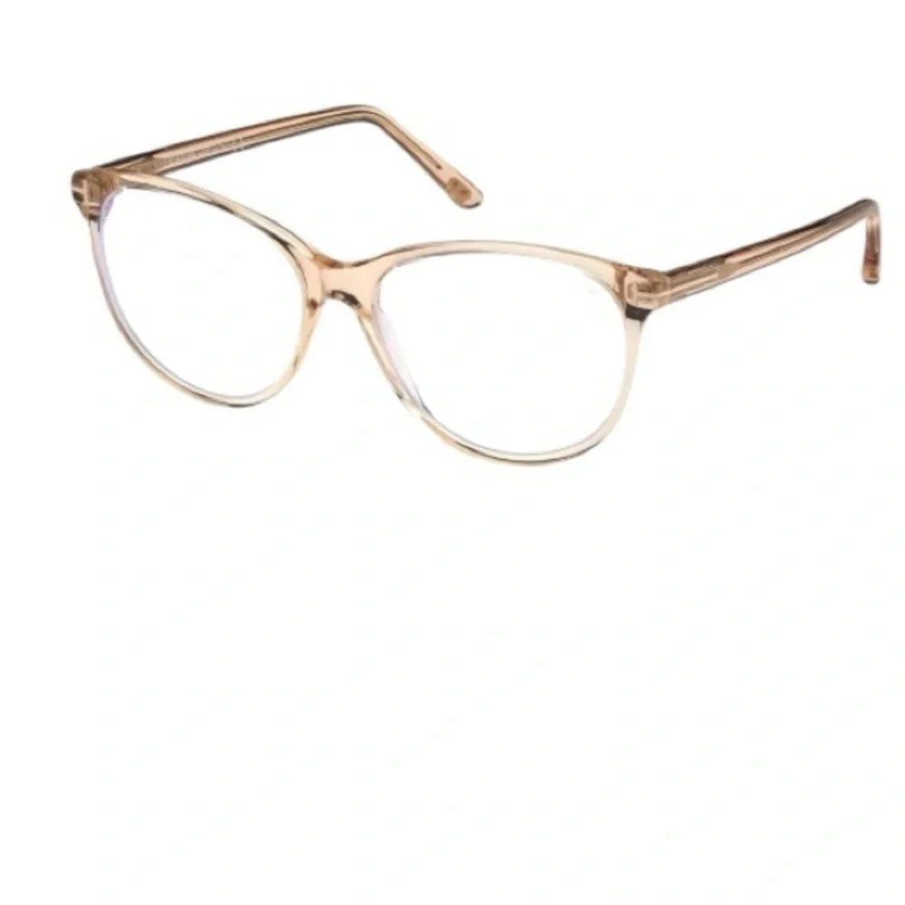 Tom Ford TF5544B FT5544B Crystal Beige Pink Plastic Eyeglasses Frame 53-15-140
